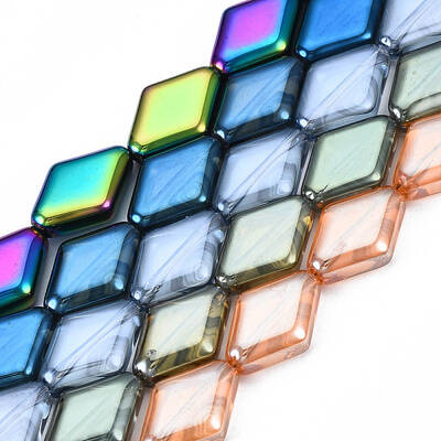 Electroplate Glass Beads Strands