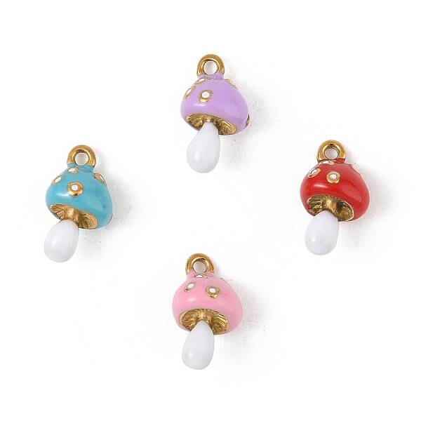 304 Stainless Steel Enamel Charms