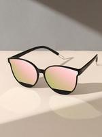 Unisex Simple Style Tinted Lens Glasses, Trendy Casual Frames Glasses for Everyday Use, Fashion Accessories for Outdoor Activ...
