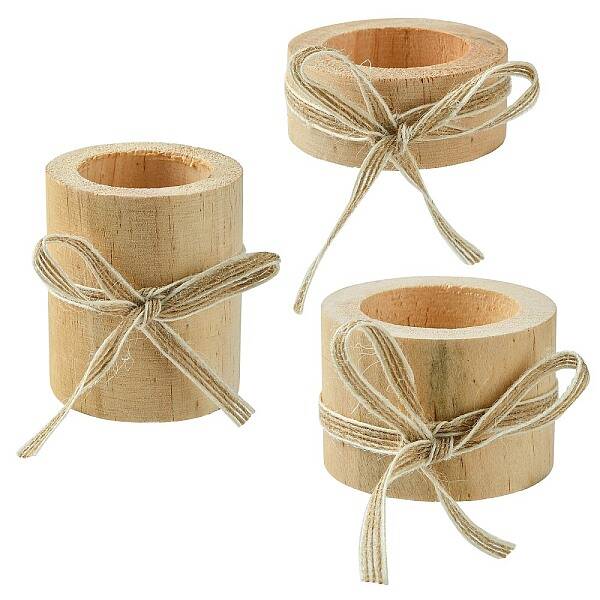 Wood Candle Holder