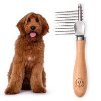 Dog Dematting Brush & Rake, Detangler Brush For Dogs, Comb Tool For Grooming, Best For Doodles, Poodles, Goldendoodles, Cats ...