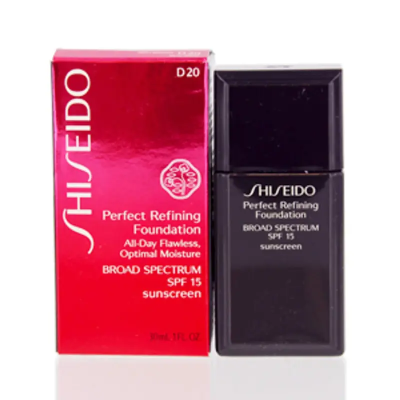 Shiseido Perfect Refining Hydrating Liquid Foundation D20 Rich Brown SPF 15 30 ml