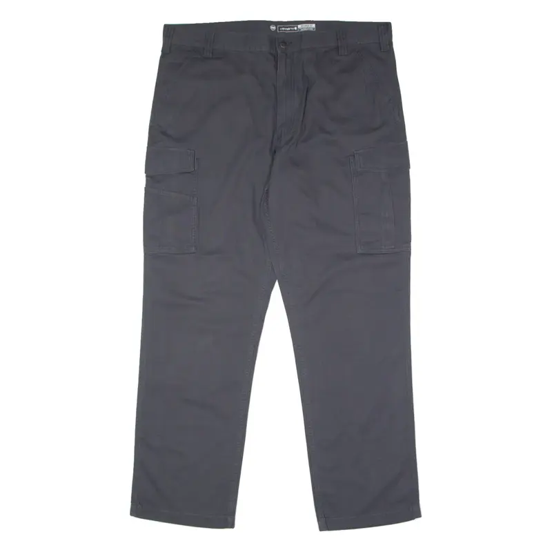 CARHARTT Cargo Workwear Mens Canvas Trousers Grey Relaxed Straight W42 L34