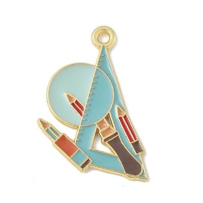 School Supplies Alloy Enamel Pandants