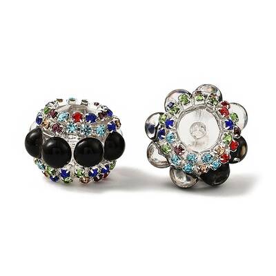 Sparkling Acrylic Rhinestone Round Beads