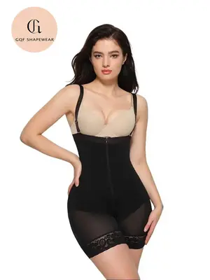 AirSlim Firm Tummy Control Bodysuit 7257-Link B With Butt Lifter Shapewear,Comfort Minimalist Basic Sexy Womenswear