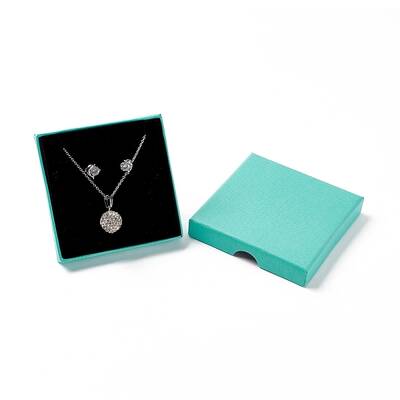Paper with Sponge Mat Necklace Boxes