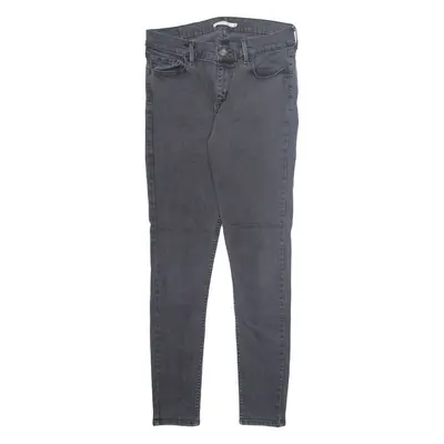 LEVI'S 710 Womens Jeans Grey Slim Skinny W28 L30