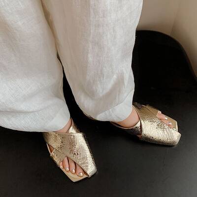 CHIKO Celia Open Toe Block Heels Flats Sandals