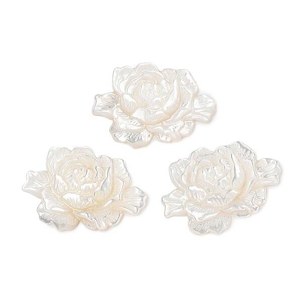 Natural White Shell Carved Cabochons