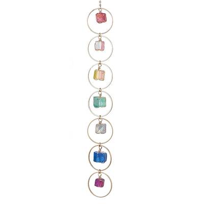 Chakra Electroplated Natural Quartz Chip Beaded