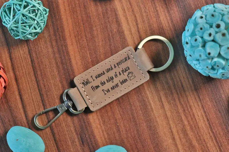 Music Lyrics Keychain