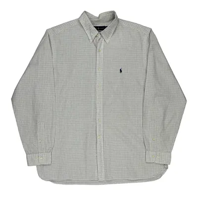 Ralph Lauren Checked Shirt - XL White Cotton