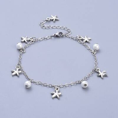 Brass Cable Chain Anklets