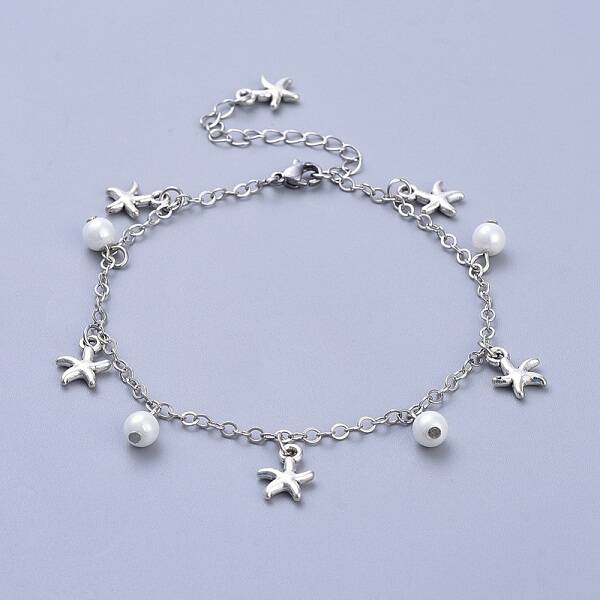 Brass Cable Chain Anklets
