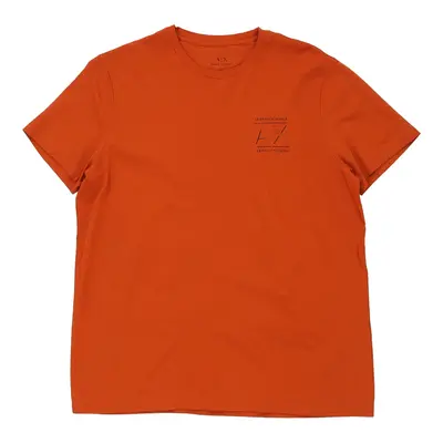 Armani Exchange T-Shirt - Large Orange Cotton