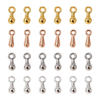 200Pcs 4 Colors Alloy Charms