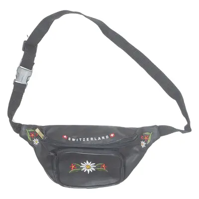 Switzerland Womens Bum Bag Black Leather