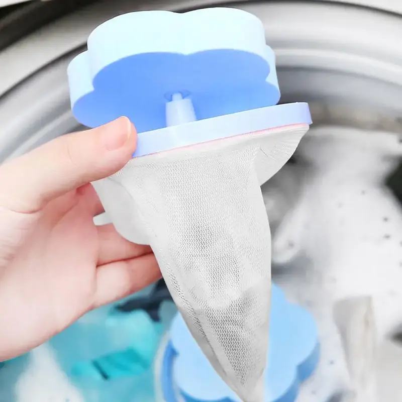 Pet Laundry Bag, Flower Mesh Washing Machine Filter, Washing Machine Lint Mesh Bag, Washable Clothes Lint Catcher, Household...