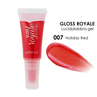 Bella oggi gloss Royale gel lip gloss with royal jelly holiday red 007