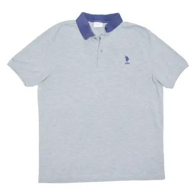POLO RALPH LAUREN Mens Polo Shirt Grey XL