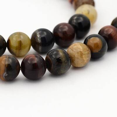 Natural Chinese Writing Stone Round Bead Strands