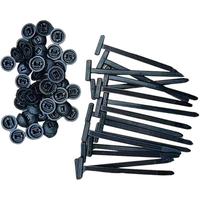 100pcs Nylon Universal Cable Tie Buckle Heavy Duty Plastic Cable Ties with Buckle Reusable Automotive Multifunctional Sticky ...