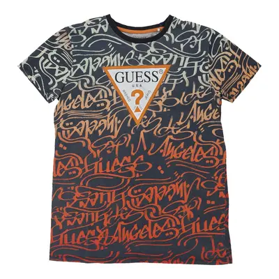 Guess Graphic T-Shirt - Large Navy Cotton