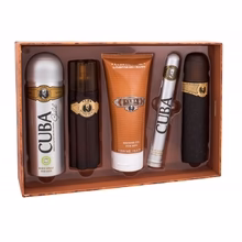 Cuba Cuba Must Have Gold Confezione regalo EDT 100 ml, EDT 35 ml, Dopobarba 100 ml, gel doccia 200 ml e deodorante 200 ml 100...