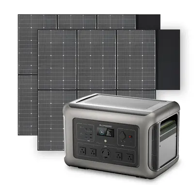 Solar Generator Kit 3200W Power Station 600W Solar Panel
