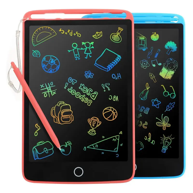 2 Pack LCD Writing Tablet for Kids - Colorful Screen Drawing Board 8.5inch Doodle Scribbler Pad Learning Educational Toy Back...
