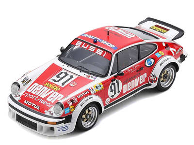 Porsche 934 #91 Christian Bussi - Bernard Salam - Cyril Grandet ASA Cachia 24 Hours of Le Mans (1980) with Acrylic Display Ca...
