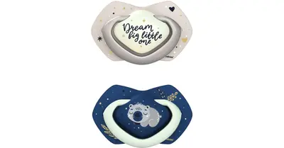 Canpol babies Light Touch Sleepy Koala pacifier 6-18m Blue 2 pcs