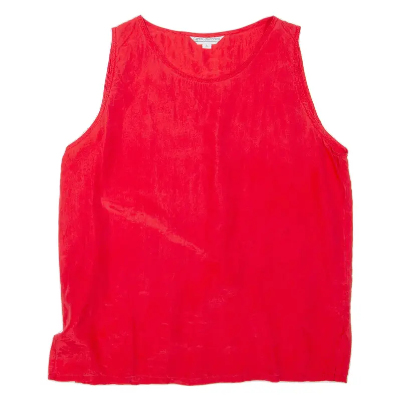 CARTY COLLECTION Womens Vest Red Sleeveless L