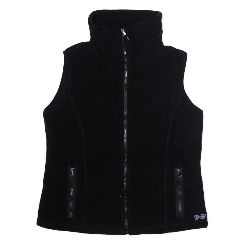 CALVIN KLEIN PERFORMANCE Womens Fleece Gilet Black S