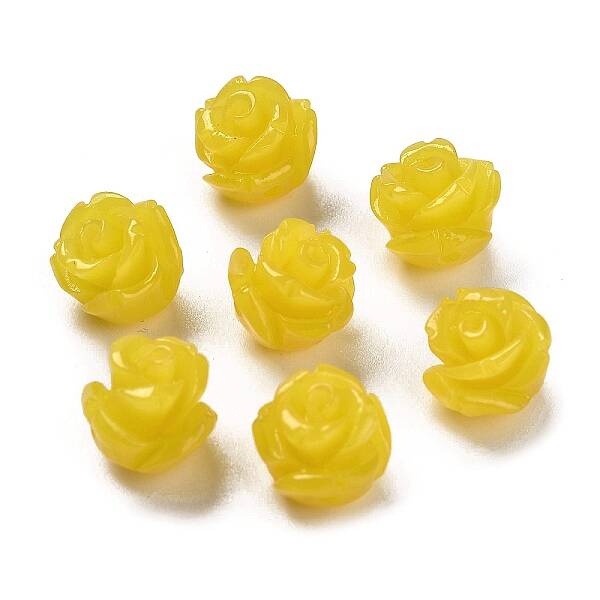 Synthetic Coral Carved Beads