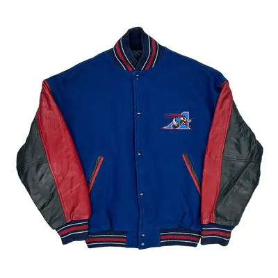 Alouettes Murray Randolph Varsity Jacket - Medium Blue Wool Blend