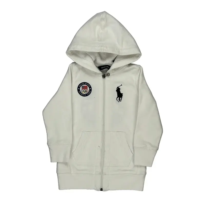 Age 3, Us Olympic Team 2012 Ralph Lauren Graphic Hoodie - XS White Cotton