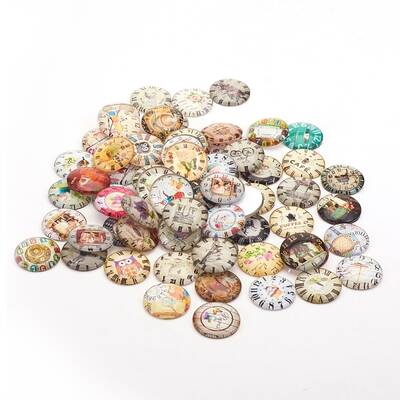 Printed Picture Glass Cabochons