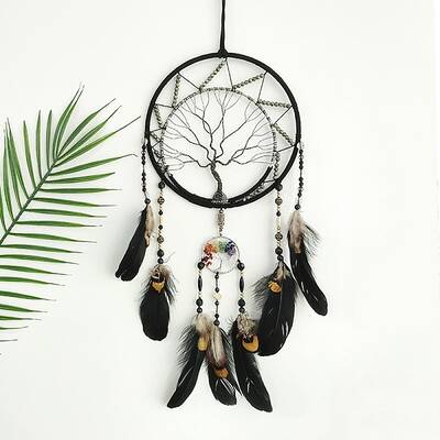 Iron & Gemstone Pendant Decoration