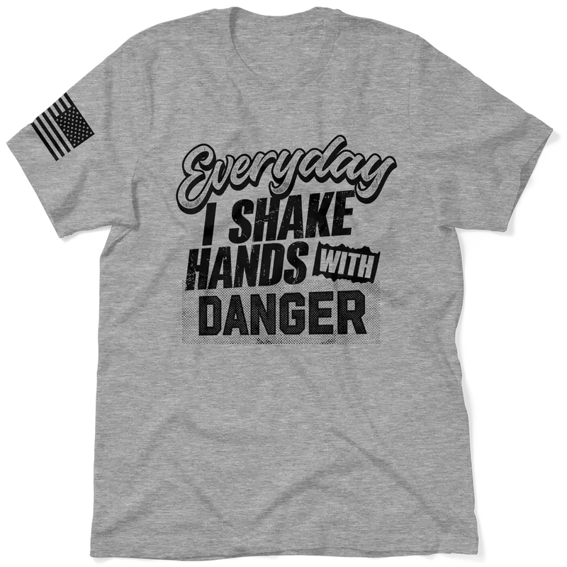Shake Hands With Danger - Heather Gray T-Shirt