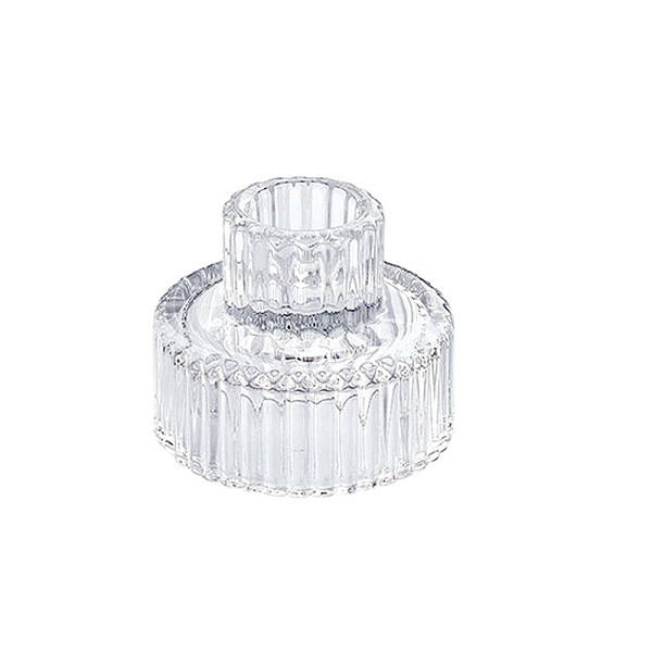 Glass Candlestick Holder