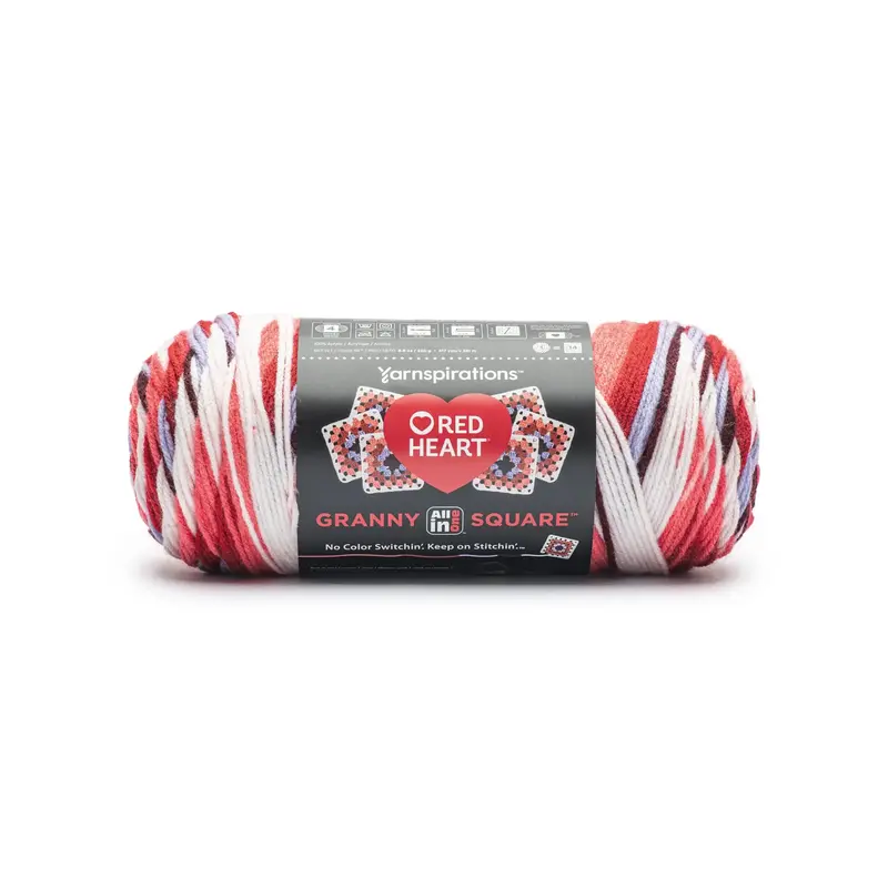 Red Heart All In One Granny Square Yarn (250g/8.8oz)
