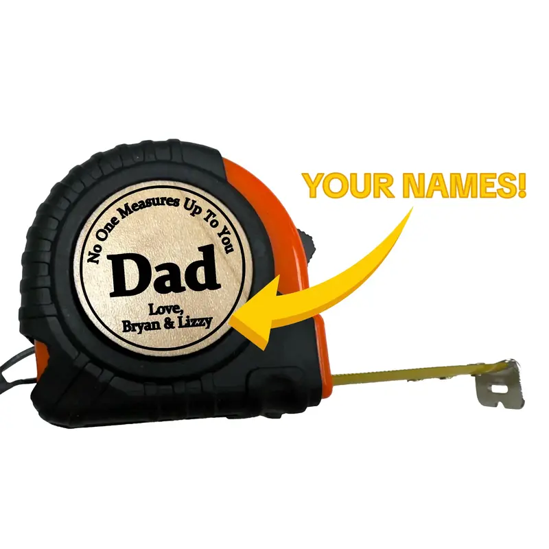 Personalizable Tape Measure For Dad, Father's Day Gift, Engraved, 12ft Tape Measure, 25ft Tape Measure, Gift For Dad, Gift Fo...