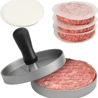 Hamburger Press, 1 Set Non-stick Burger Patty Maker, Durable Multi-purpose Hamburger Making Tools, Kitchen Gadgets Supplies, ...