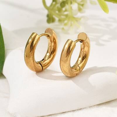 304 Stainless Steel Hoop Earrings