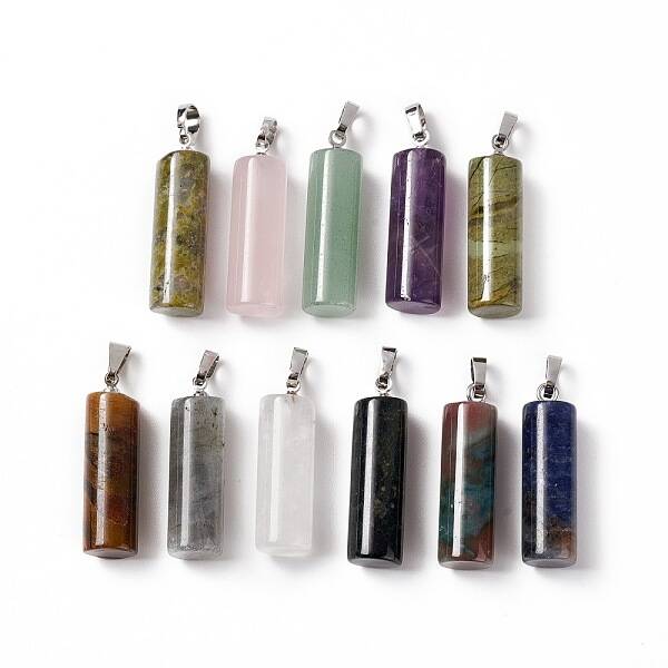 Natural Mixed Stone Pendants