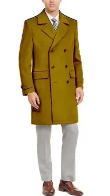 Big and Tall Peacoat - Mens Big and Tall Peacoat - Camel