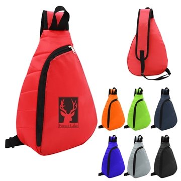 50 Customized Puffy Sling Backpack - Quilted Foam & Adjustable