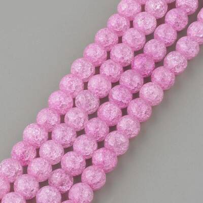 Synthetic Crackle Quartz Beads Strands